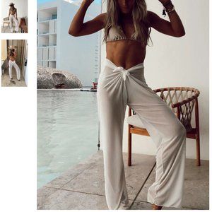 Bull By The Horns White Mesh Pants o/s